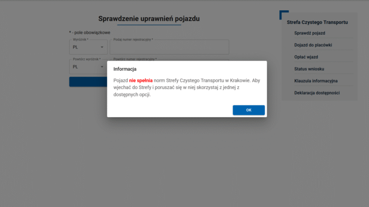 SCT Kraków: Ruszył system rejestracji. Sprawdź, czy wjedziesz do strefy od 2026 roku